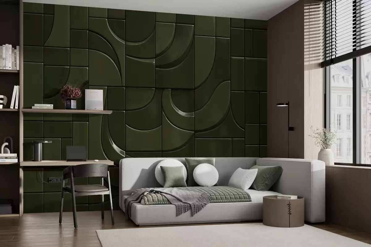 Fototapetes Spīdīgu paneļu imitācija w04325