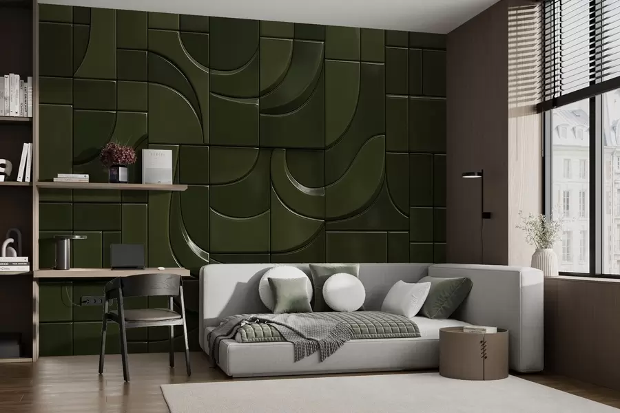 Fototapetes Spīdīgu paneļu imitācija w04325