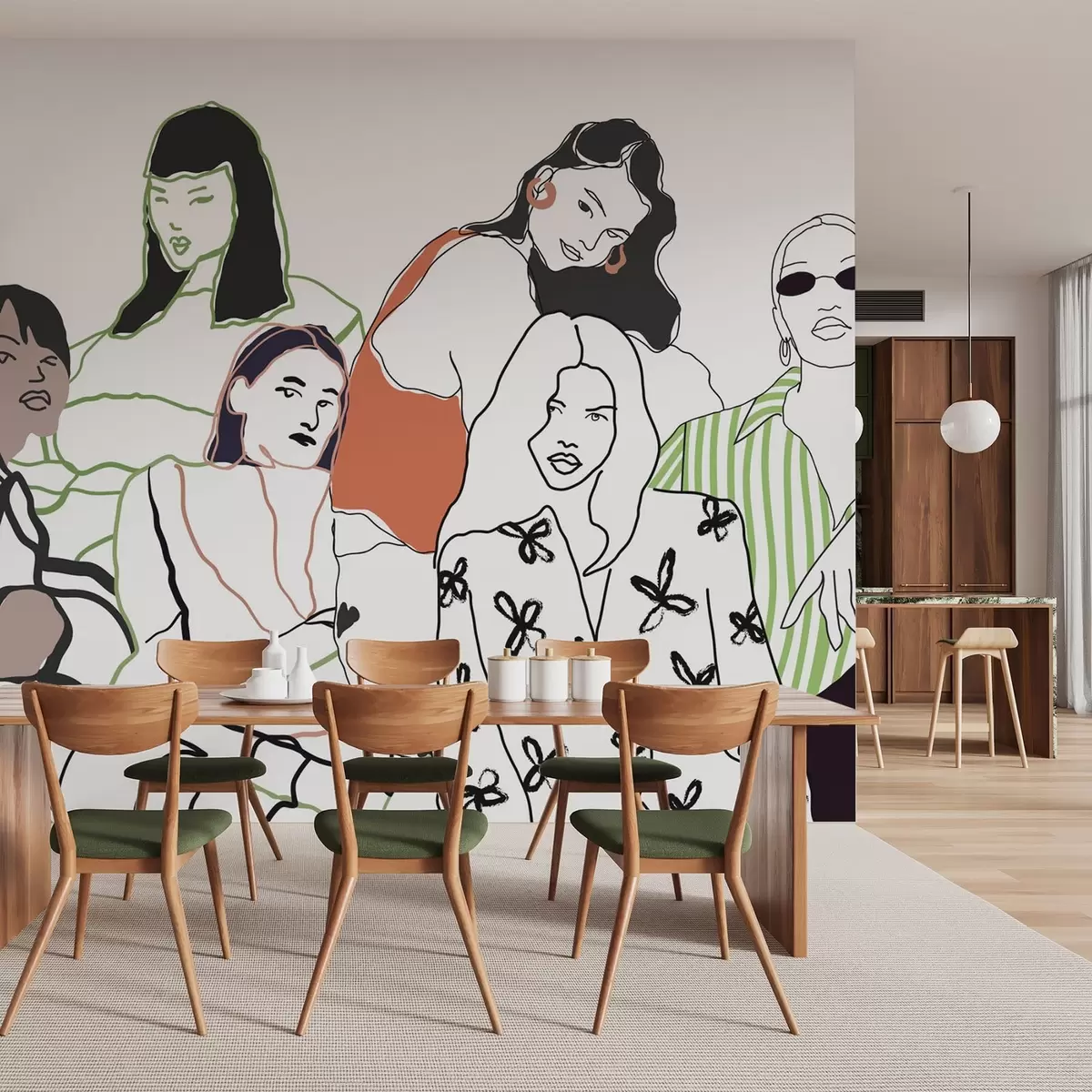 Fototapetes Meitenes w04359