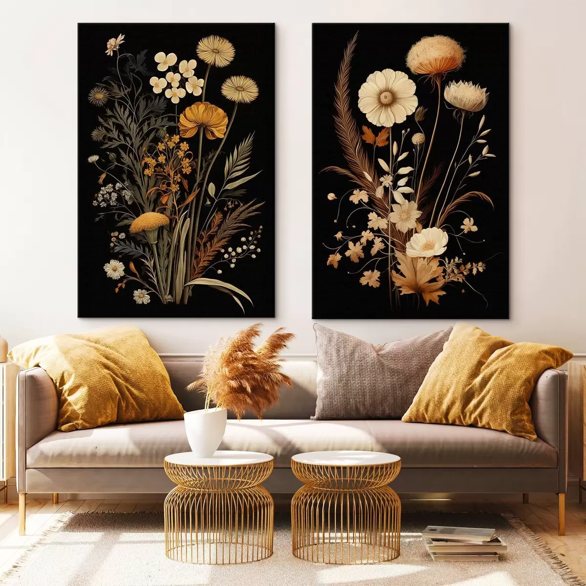 Glezna Gotikas ziedi m00552