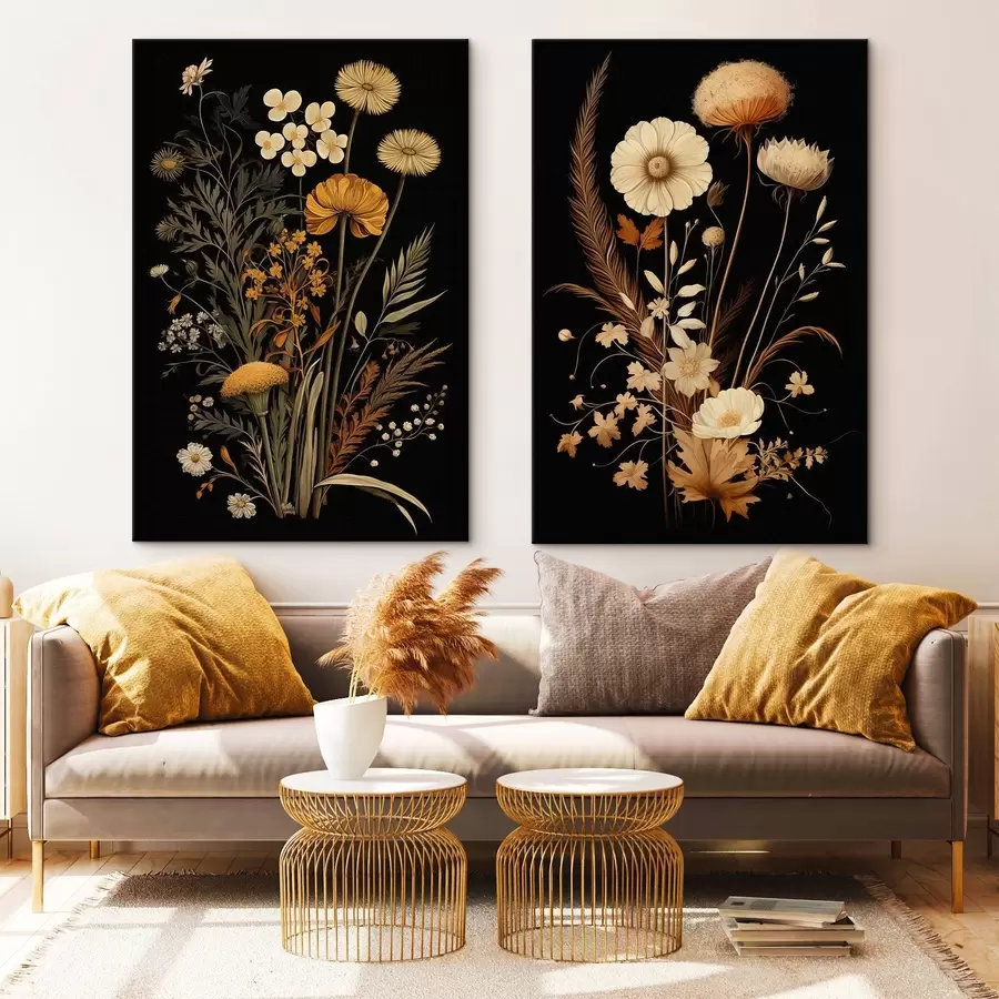 Glezna Gotikas ziedi m00552