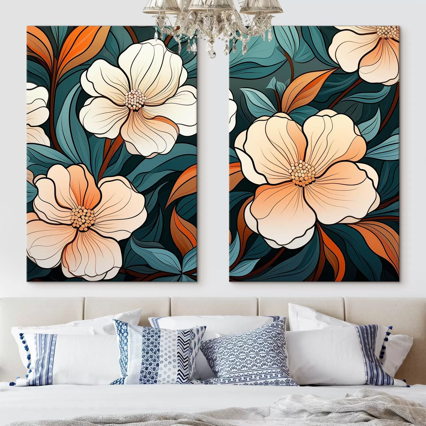 Glezna Krāsaini ziedi m00554