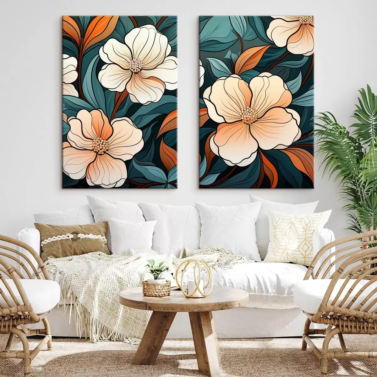 Glezna Krāsaini ziedi m00554