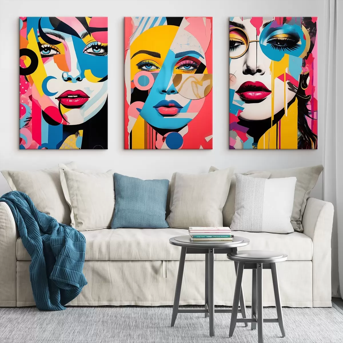 Glezna Krāsainu seju abstrakcija m00557