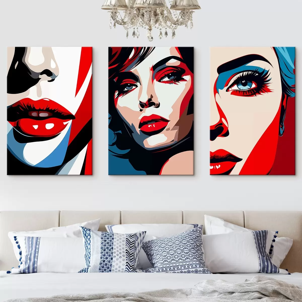 Glezna Krāsainas sejas m00558