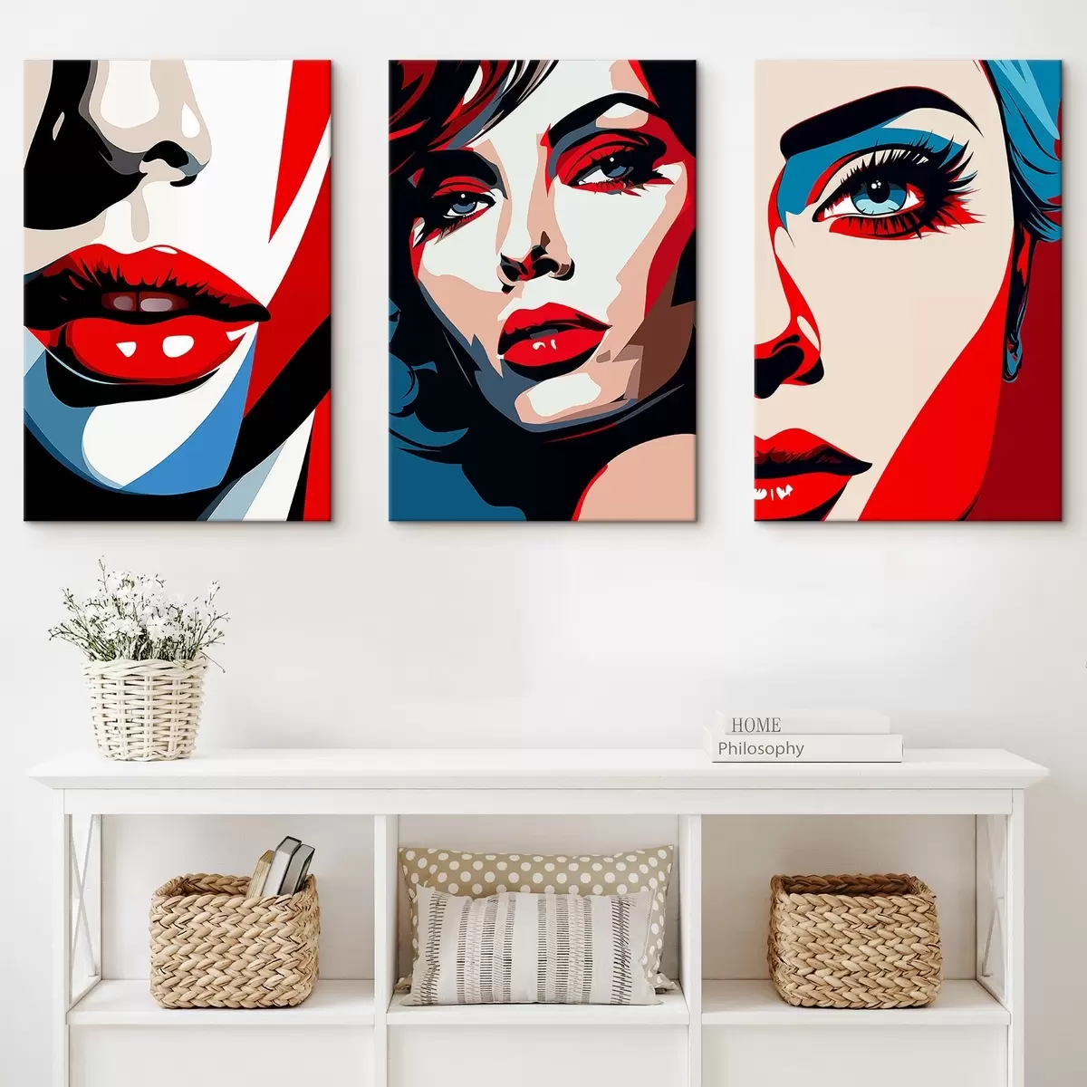 Glezna Krāsainas sejas m00558