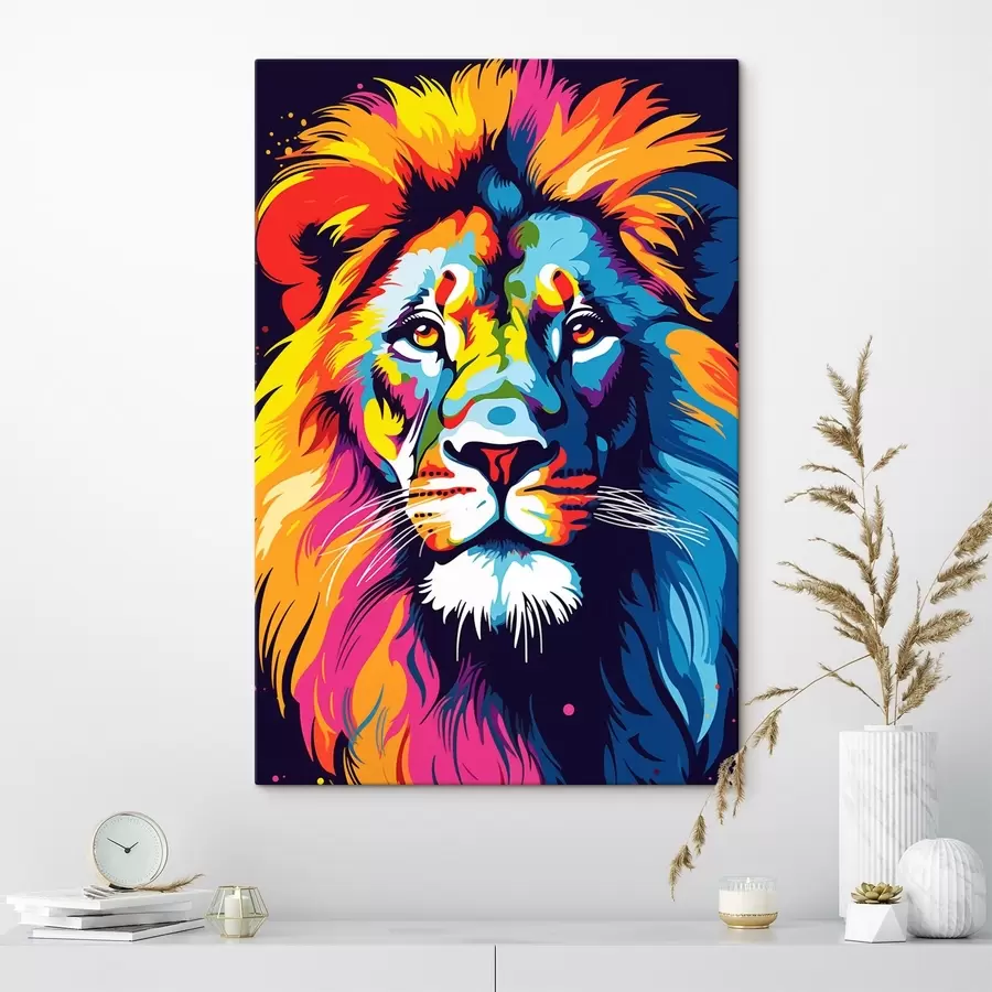 Glezna Karalis krāsu liesmā s45282