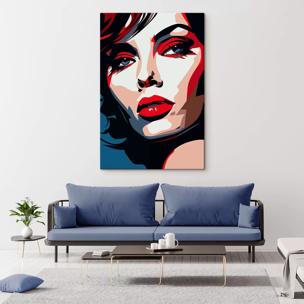 Glezna Meitene skaistās krāsās s45288