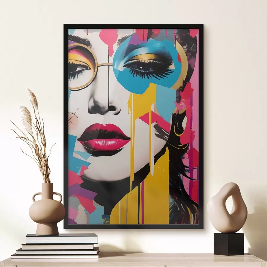 Fototapetes Krāsas aiz brillēm f45284