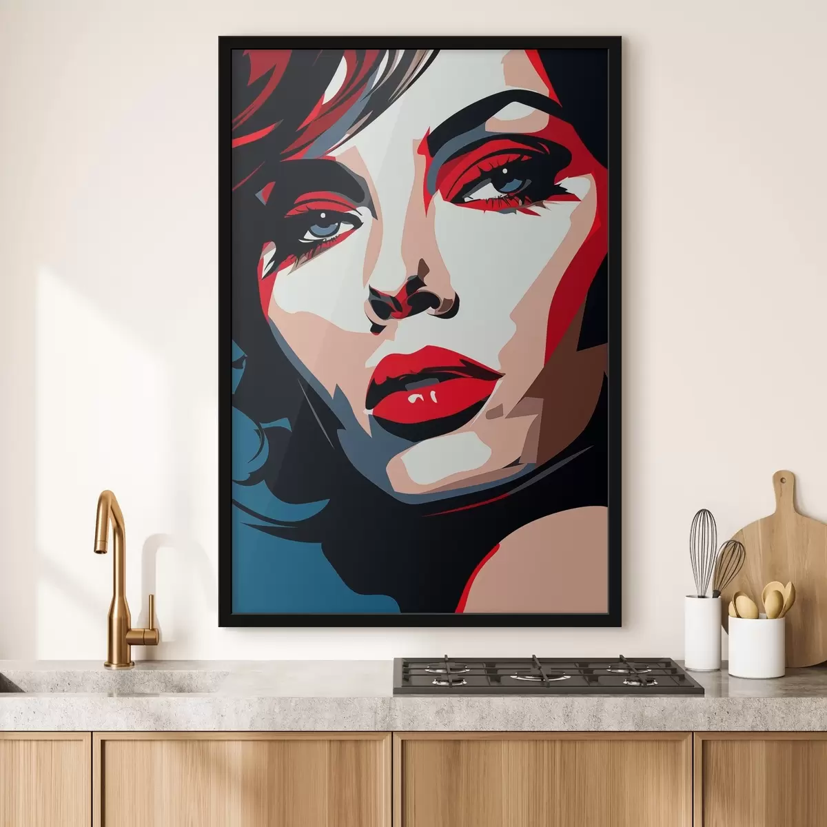 Plakāts Meitene skaistās krāsās f45288