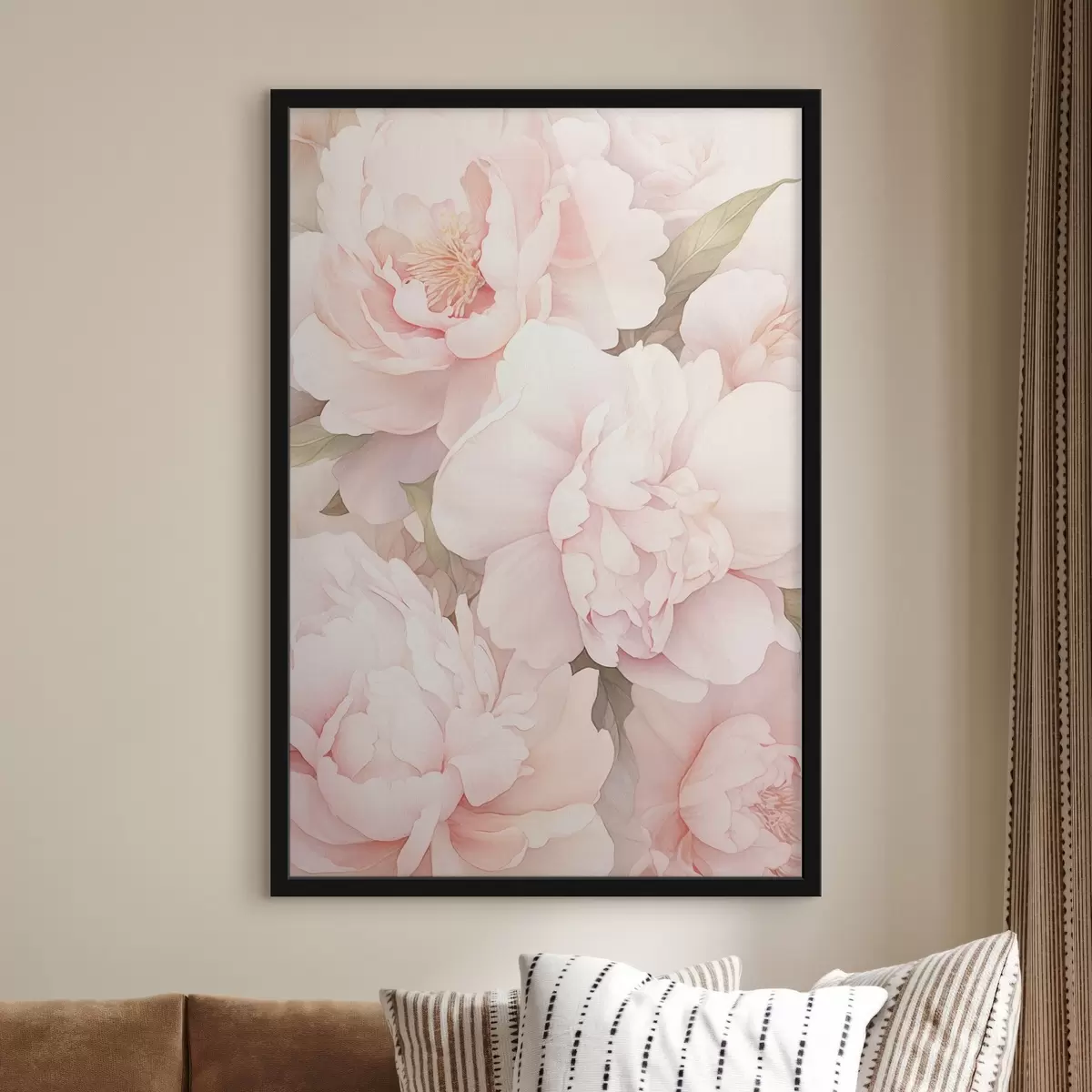 Plakāts Dažādu krāsu peonijas f45294