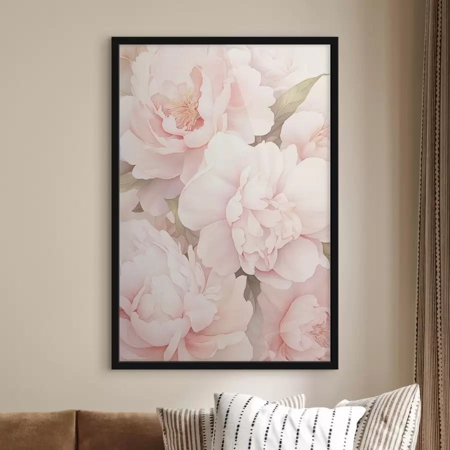 Fototapetes Dažādu krāsu peonijas f45294