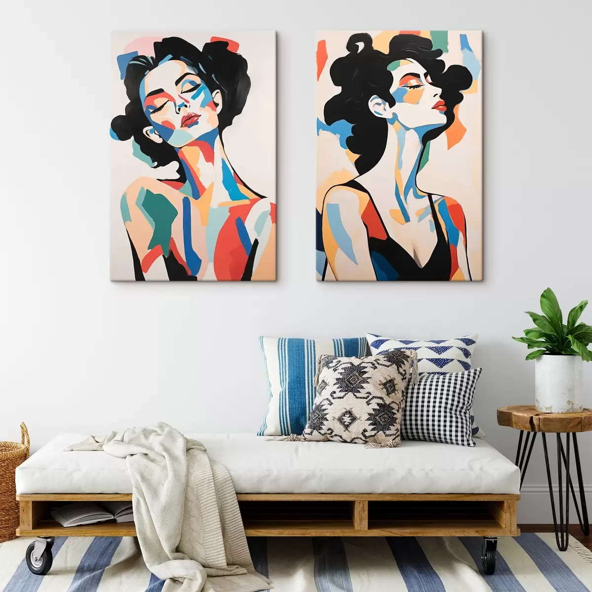 Glezna Abstraktie sieviešu portreti m00543