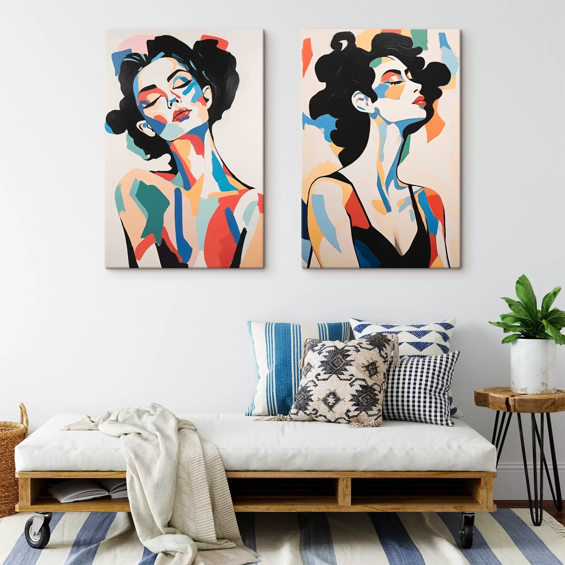 Glezna Abstraktie sieviešu portreti m00543