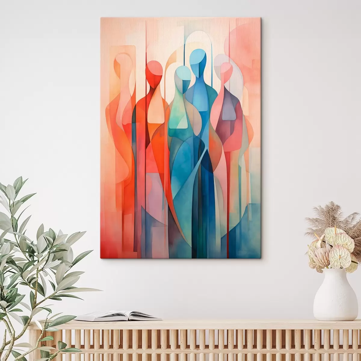 Glezna Abstrakti silueti s45237