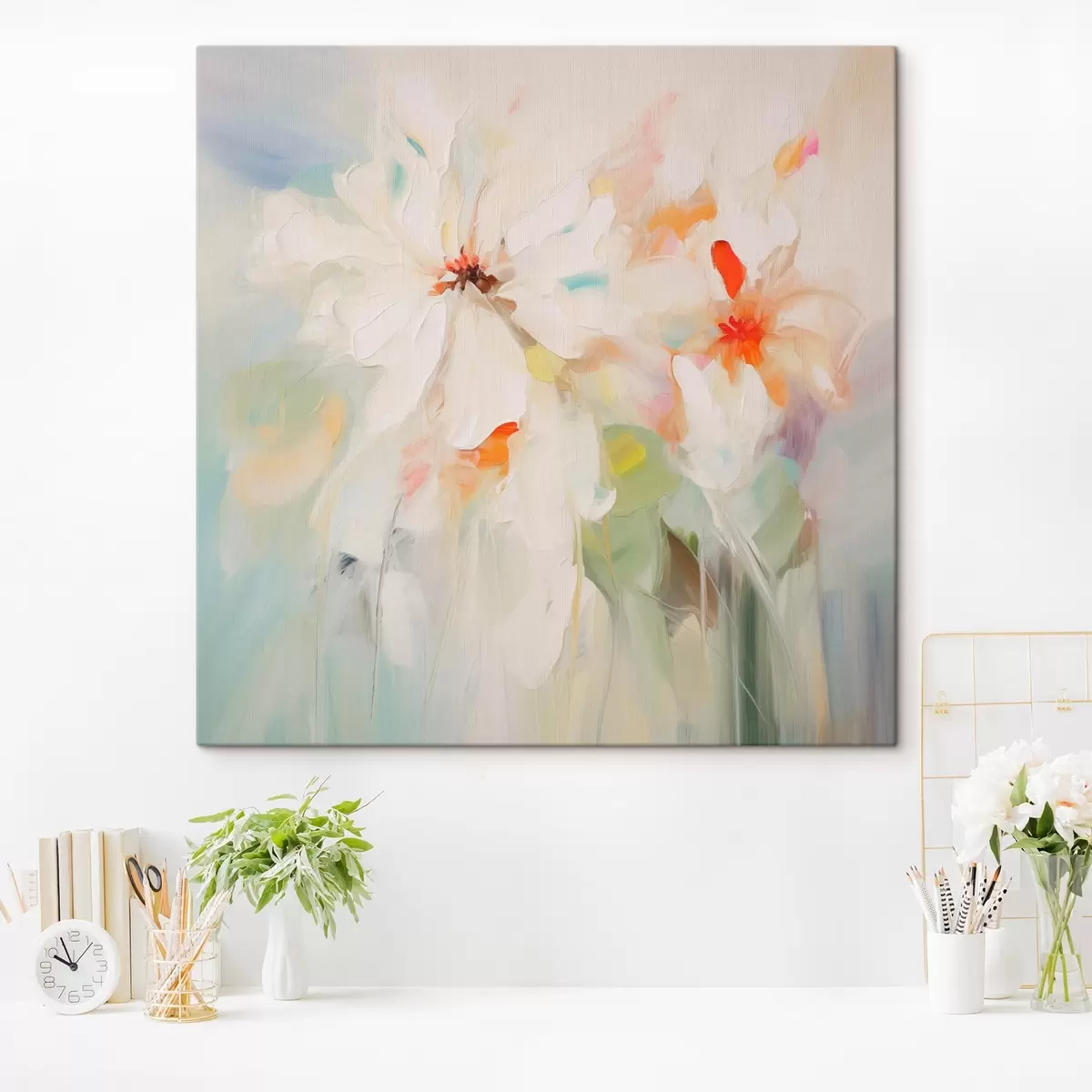 Glezna Ziedu imitācija glezniecība s45306