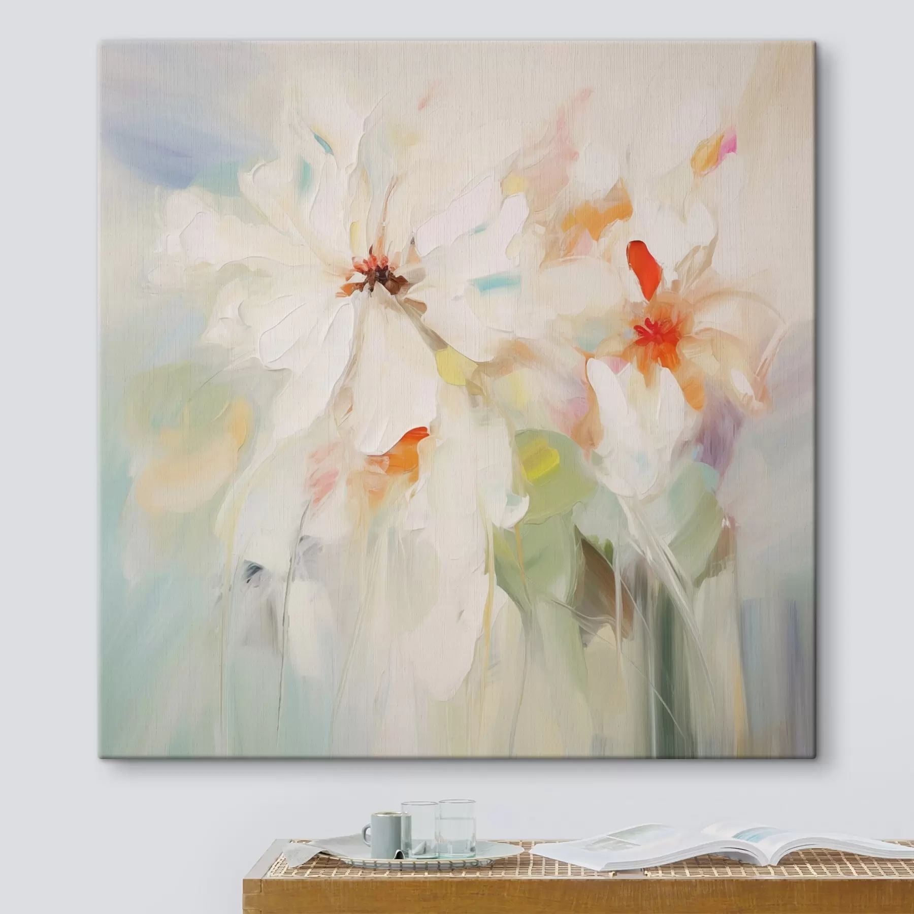 Glezna Ziedu imitācija glezniecība s45306