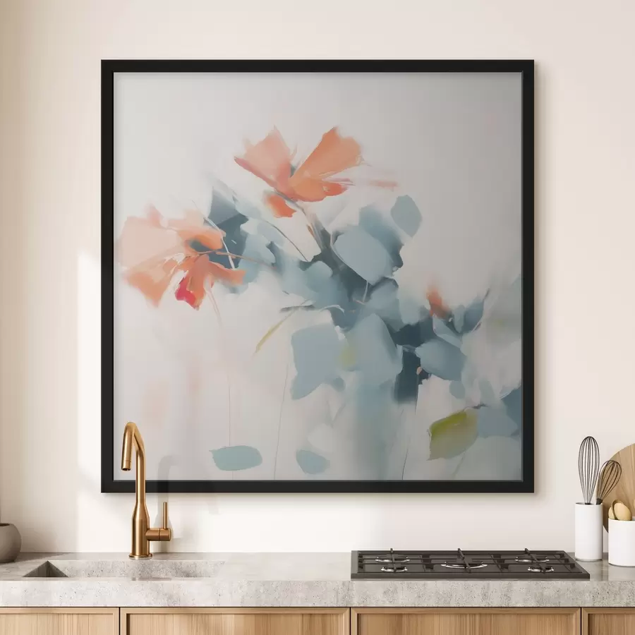 Fototapetes Abstraktā ziedu imitācijas glezniecība f45303