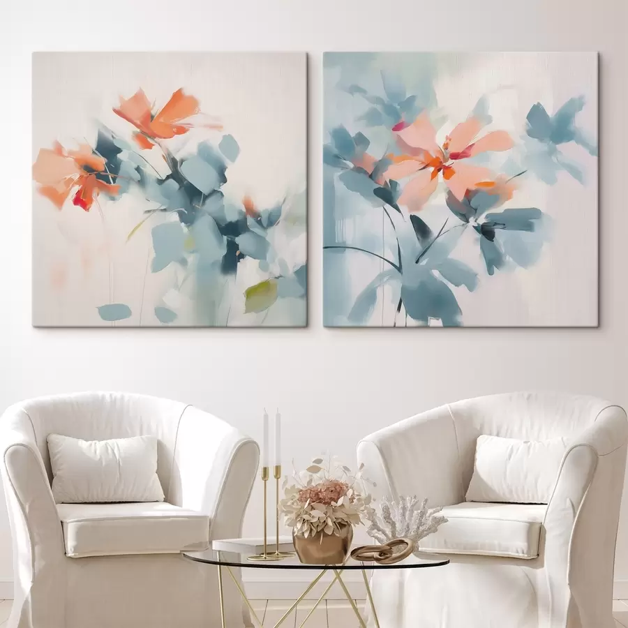 Glezna Abstraktā ziedu imitācijas glezniecība m00564