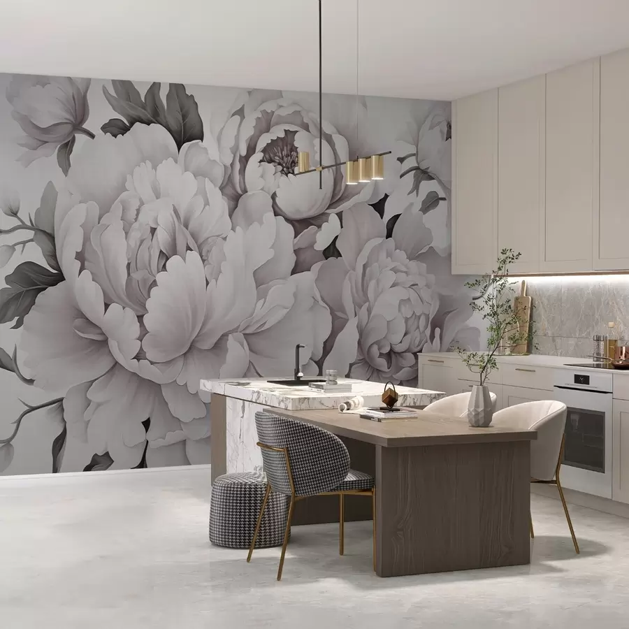 Fototapetes Delikātas peonijas w04365v2