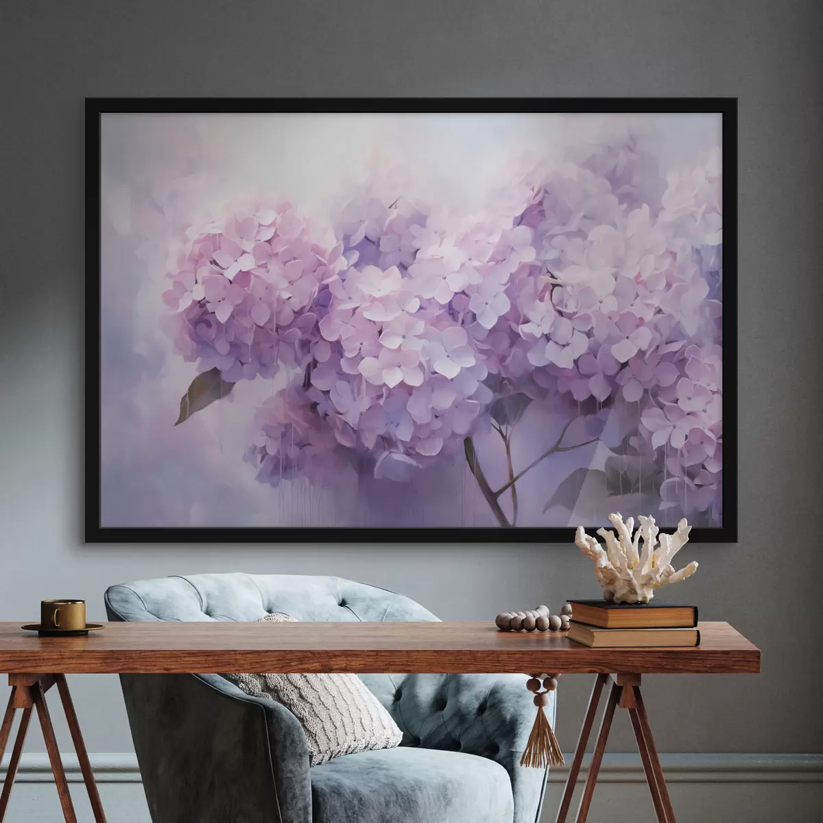 Plakāts Mūsdienīga abstrakcija ar bagātīgām krāsām un fakturētiem triepieniem f45046