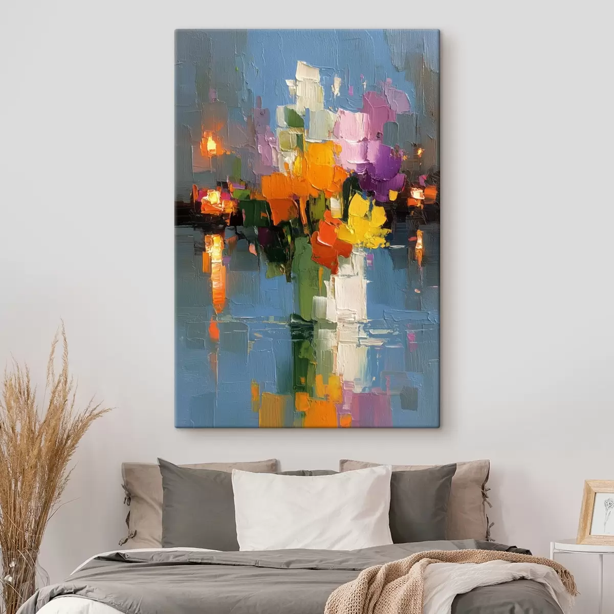 Glezna Urbānā abstrakcija: gaismas atspīdums ūdenī s45243