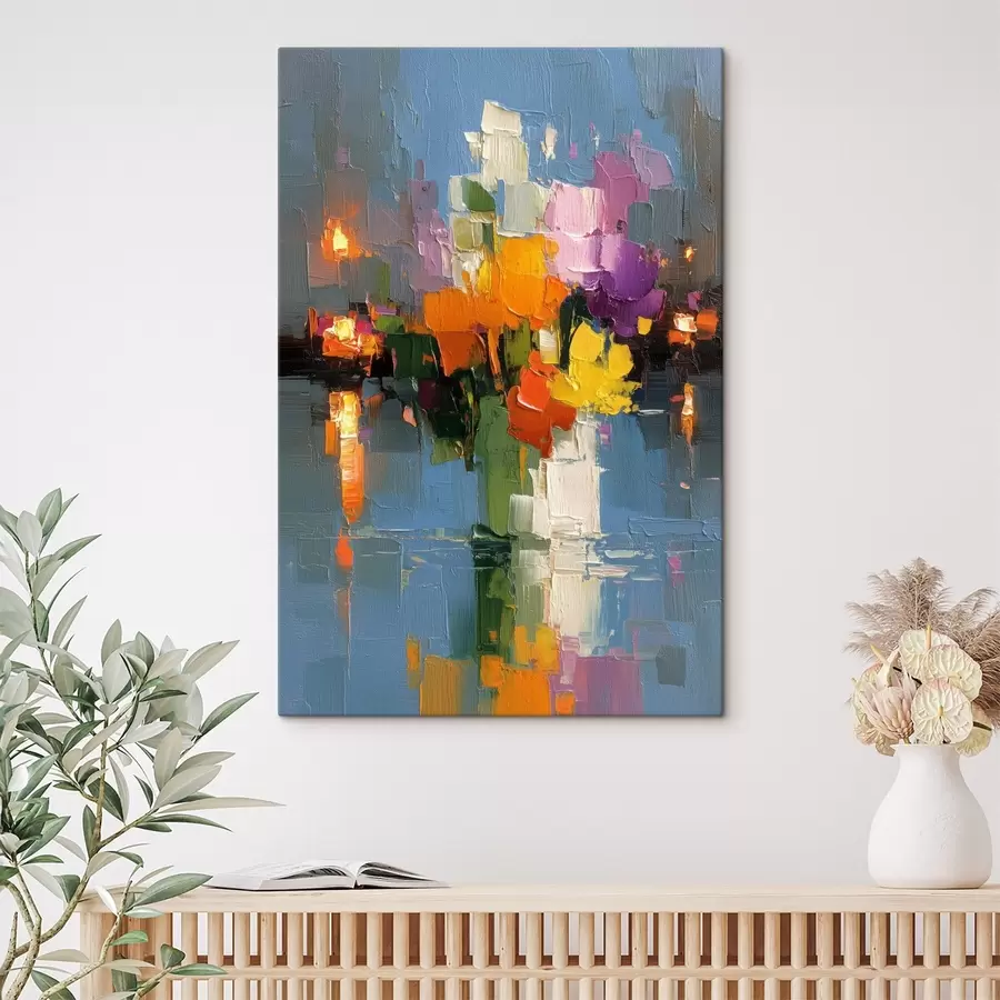 Glezna Urbānā abstrakcija: gaismas atspīdums ūdenī s45243
