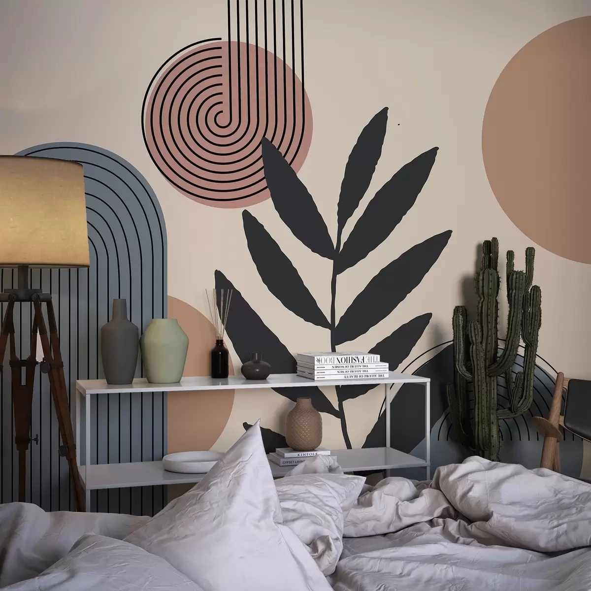 Fototapetes Ģeometriskās lapas w04385