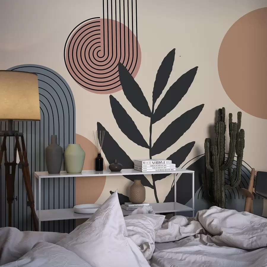 Fototapetes Ģeometriskās lapas w04385