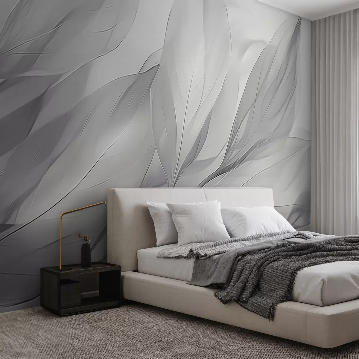 Fototapetes Caurspīdīgas lapas w04376