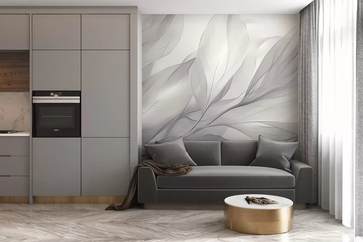 Fototapetes Caurspīdīgas lapas w04376