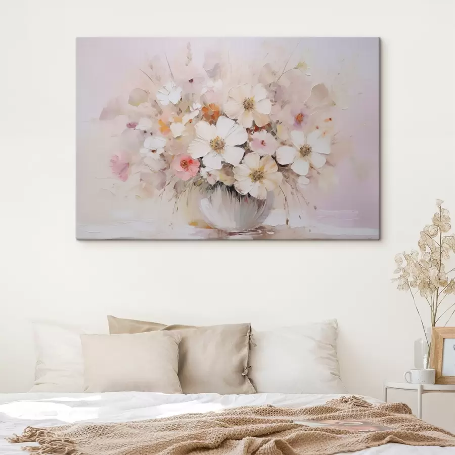 Glezna Delikāts pušķis glezniecības imitācija s45347