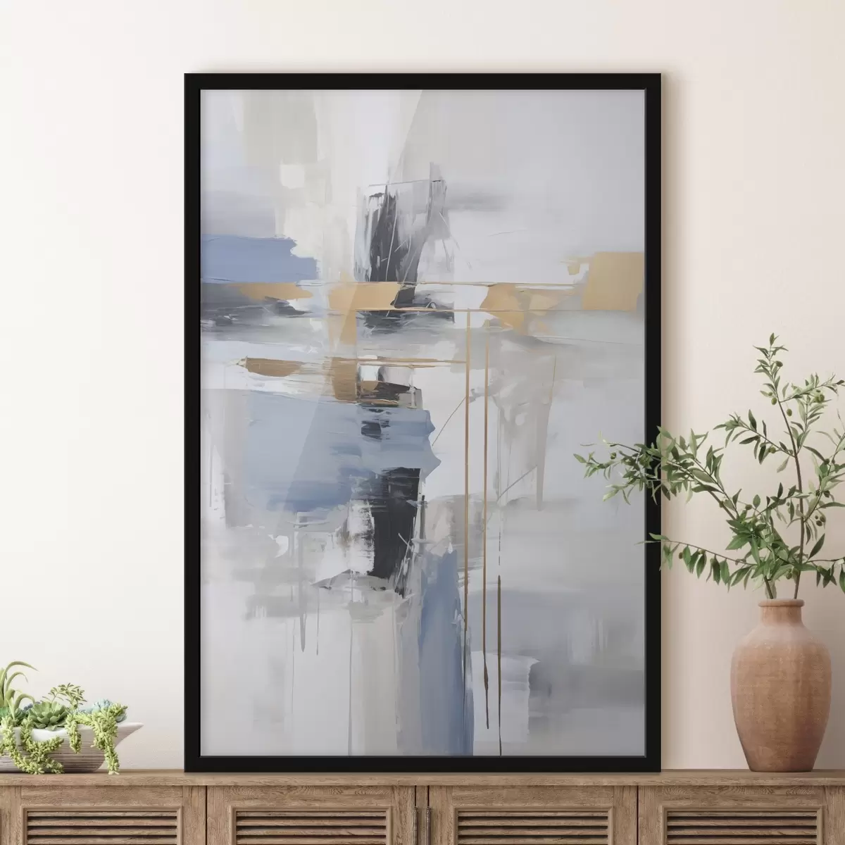 Plakāts Mūsdienu abstrakcija glezniecības imitācija f45349