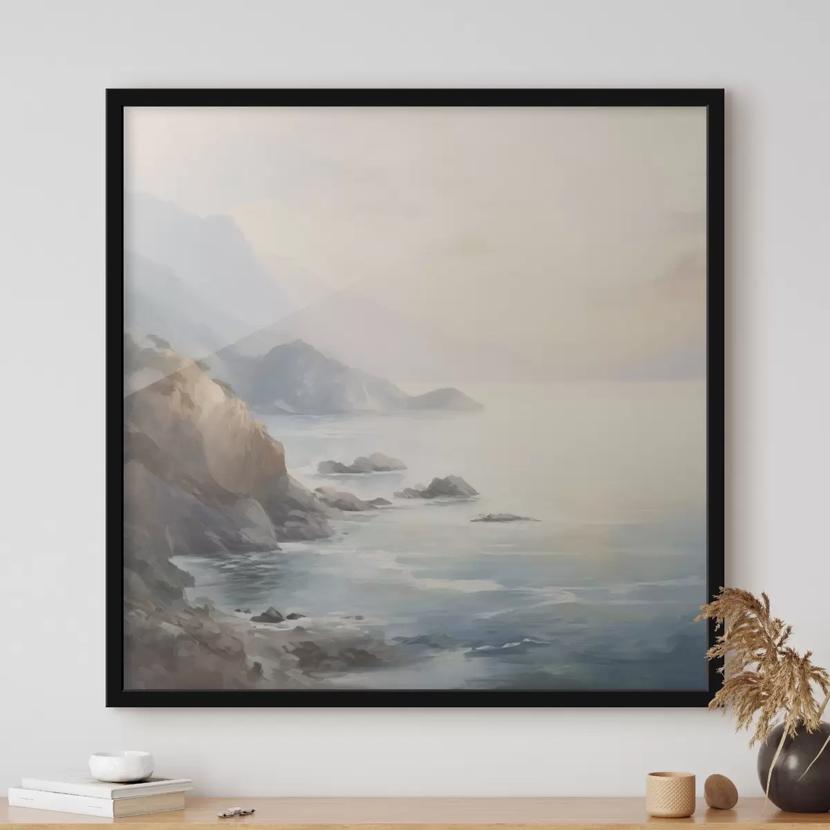 Plakāts Ezers pie klintīm f45351