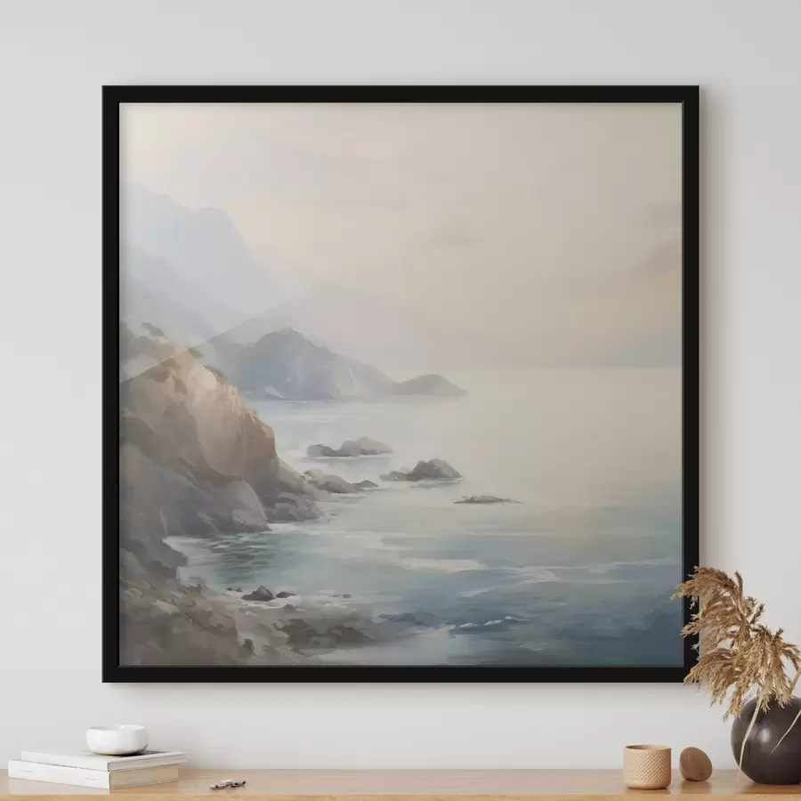 Fototapetes Ezers pie klintīm f45351