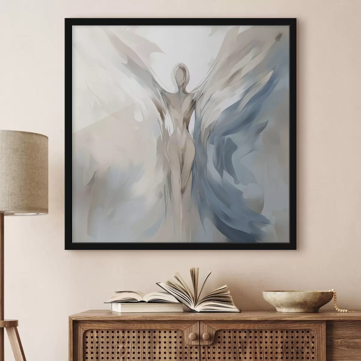 Plakāts Eņģeļa imitācijas glezna f45360