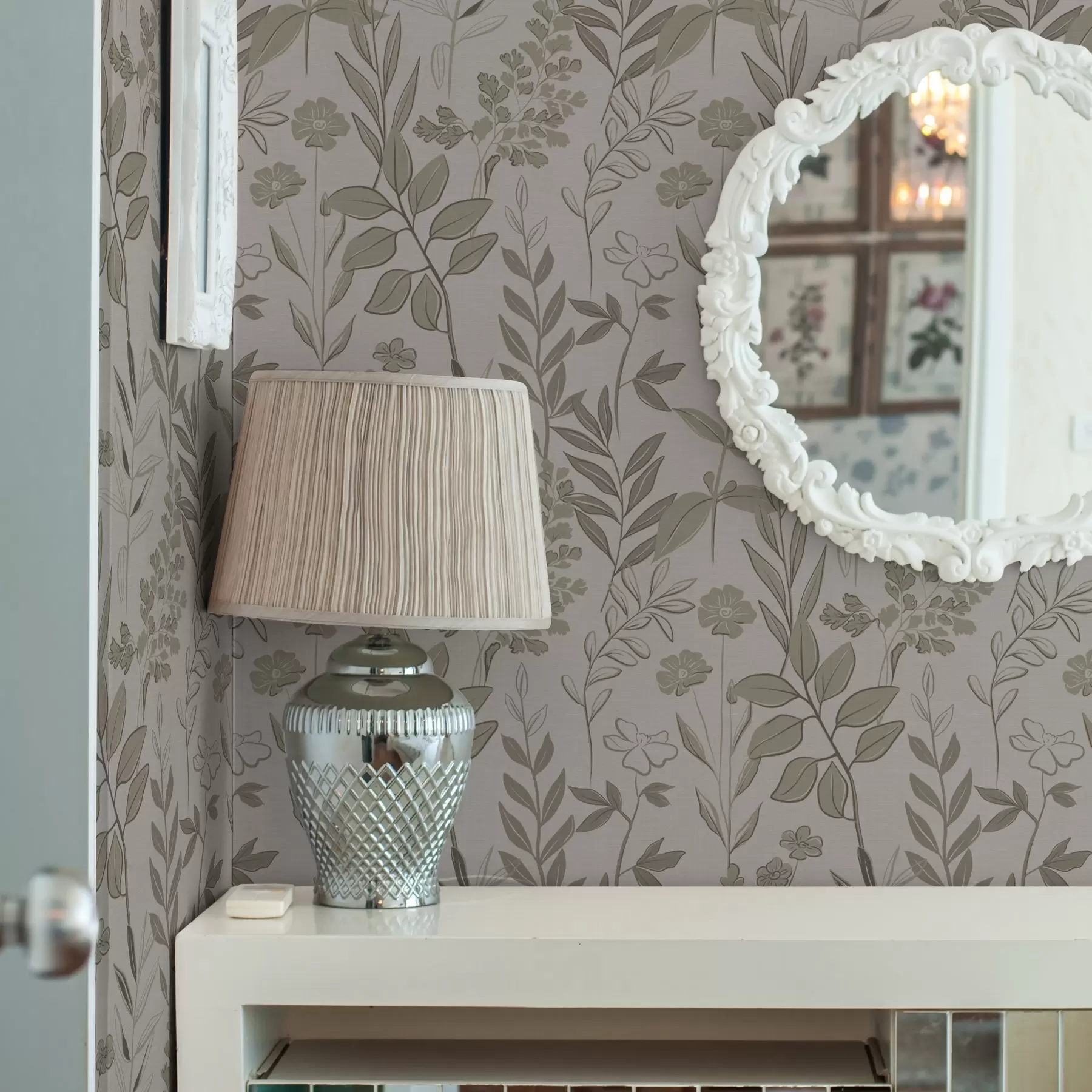 Fototapetes Skicēti savvaļas ziedi dabīgos toņos a00432