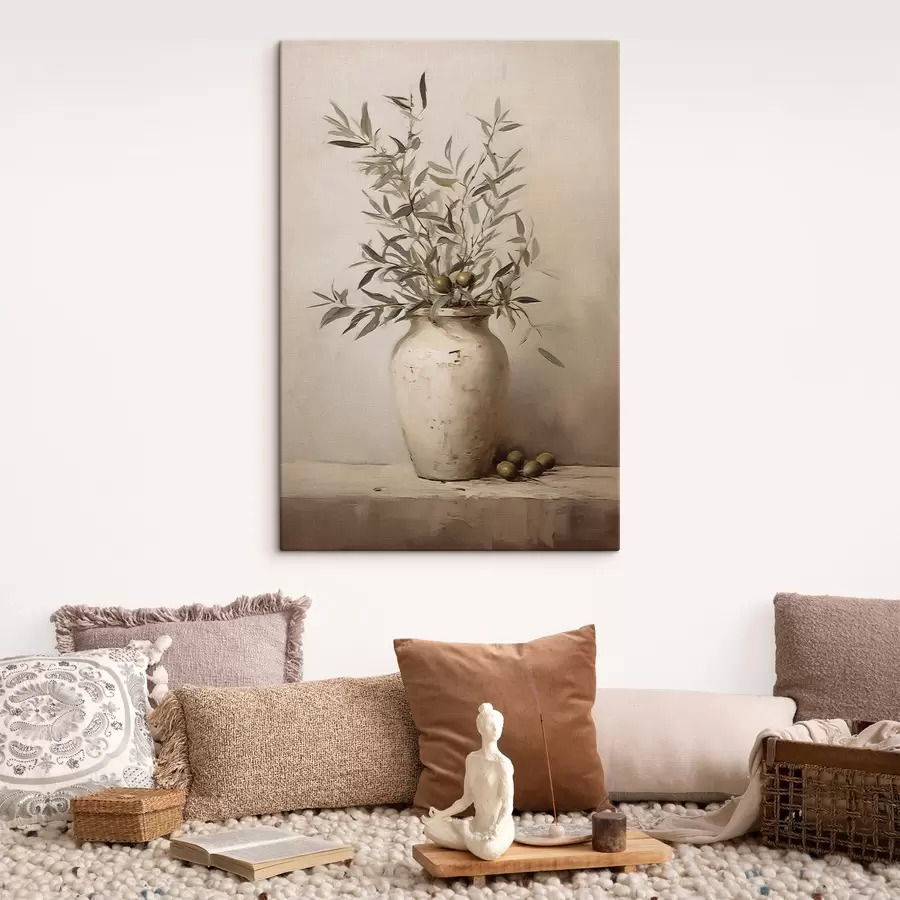 Glezna Lapu motīvi vāzē s45382