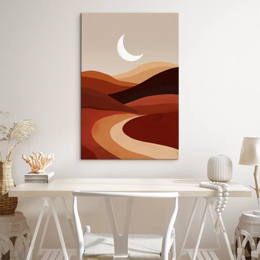 Glezna Saule un kalni s45393