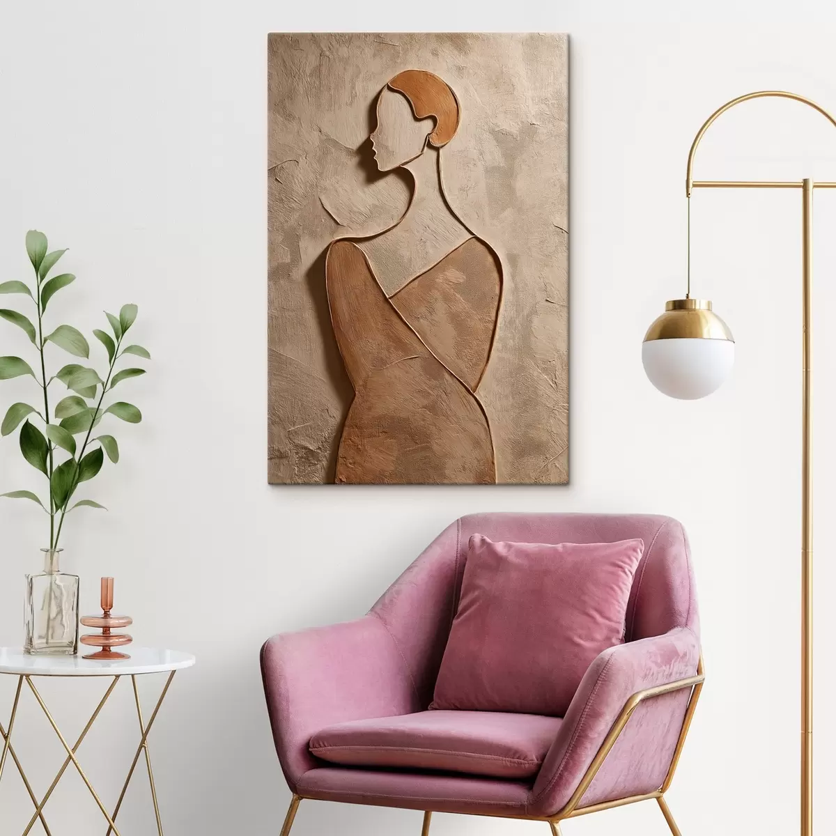 Glezna Abstraktā sievietes seja s45396