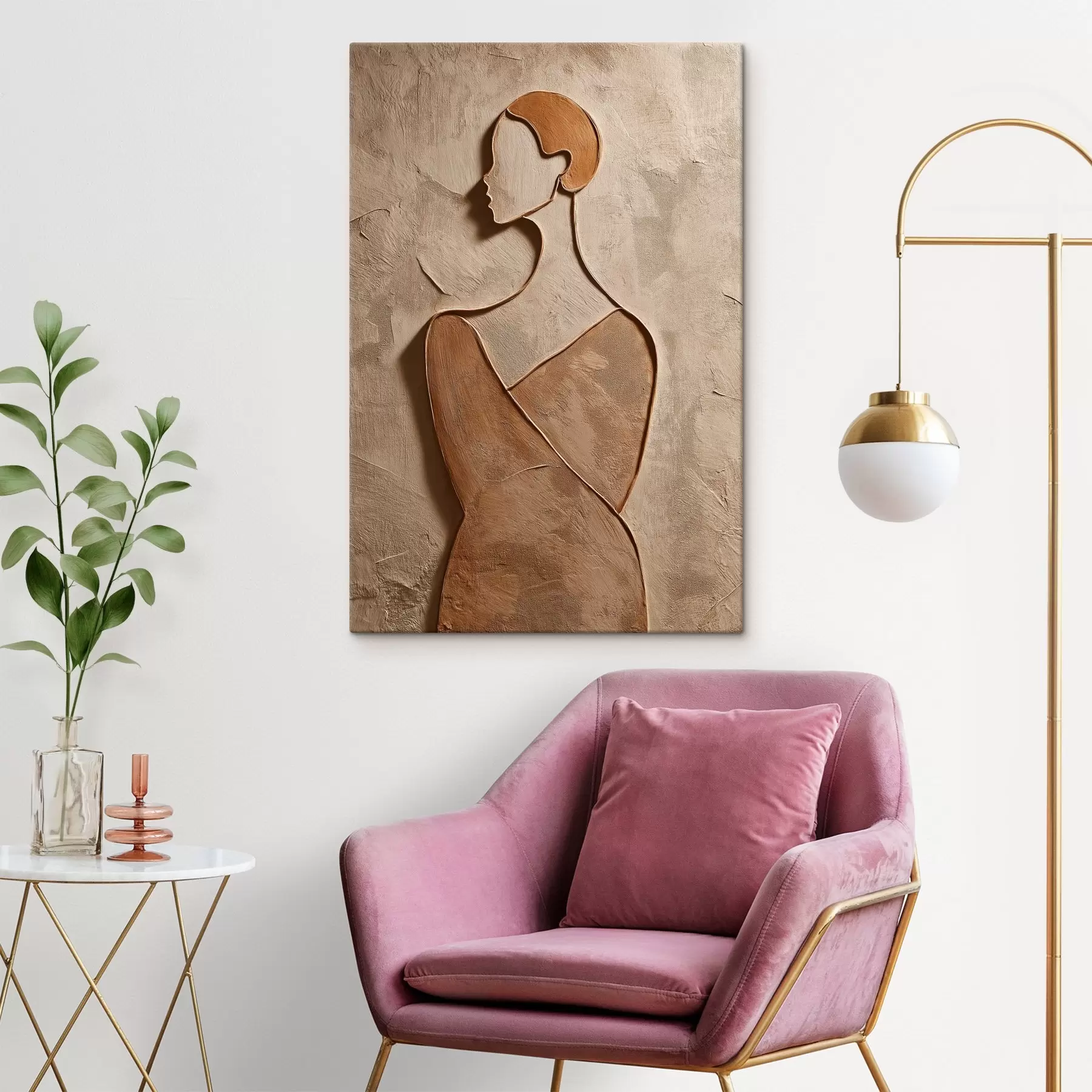 Glezna Abstraktā sievietes seja s45396