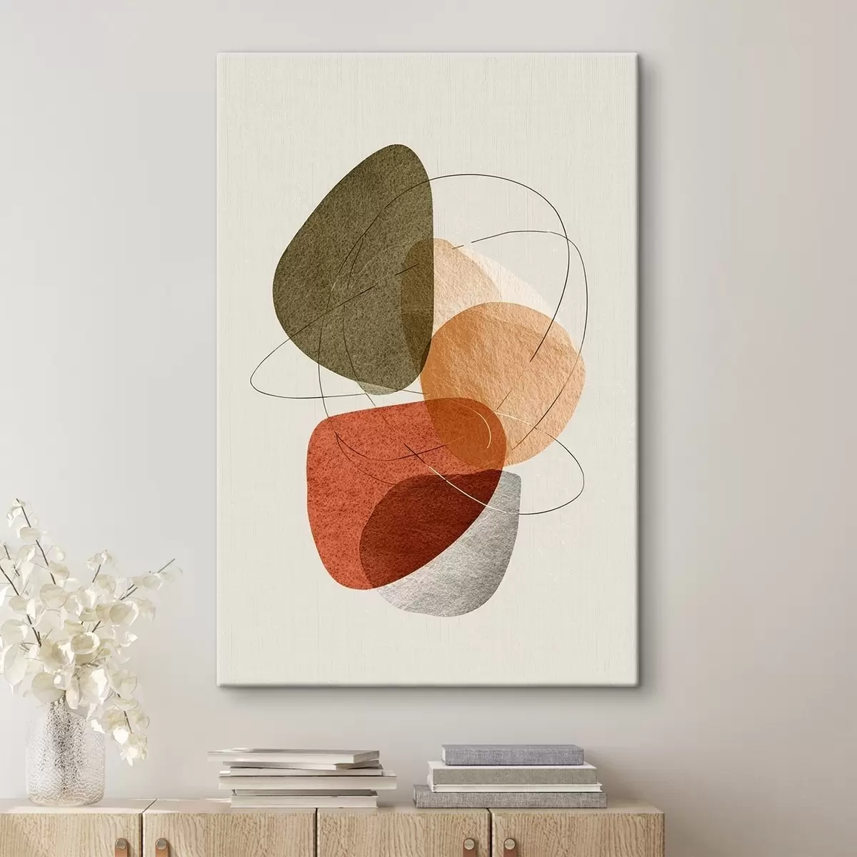 Glezna Daudzkrāsaina abstrakcija s45398