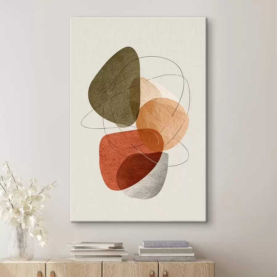 Glezna Daudzkrāsaina abstrakcija s45398