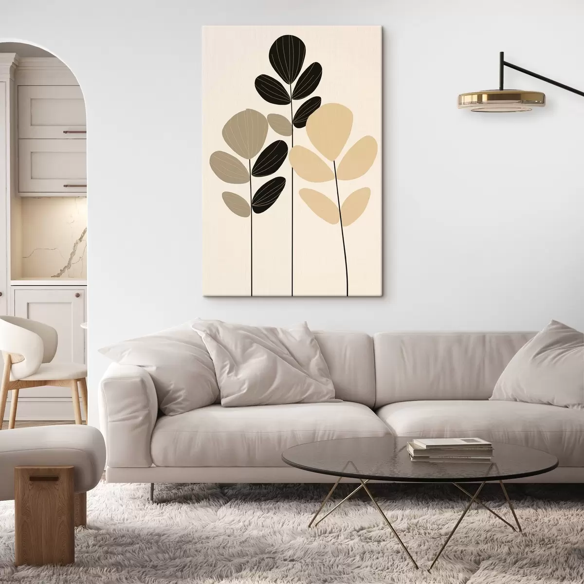 Glezna Minimālistiska botāniskā ilustrācija s45400