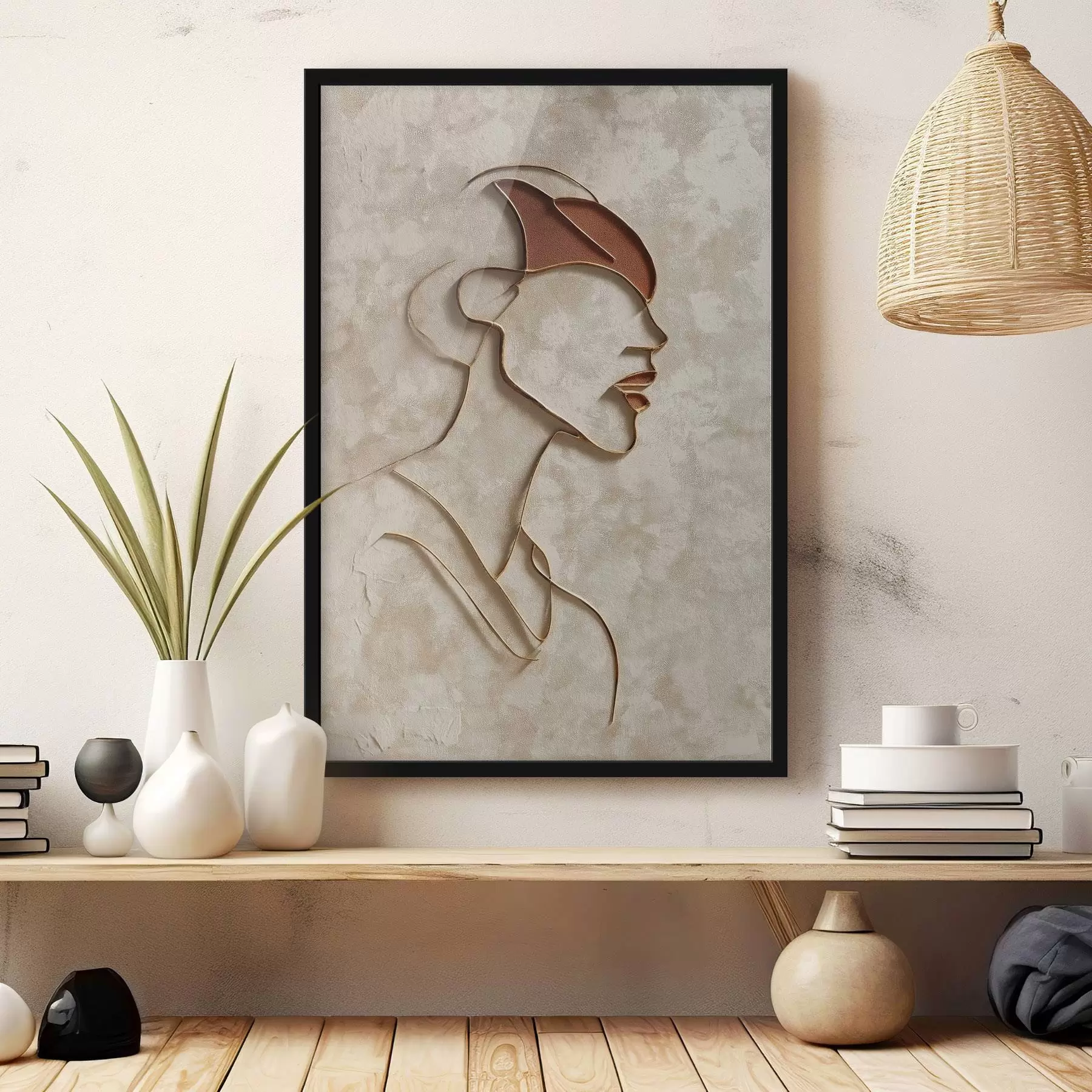 Fototapetes Abstraktā sievietes seja f45395