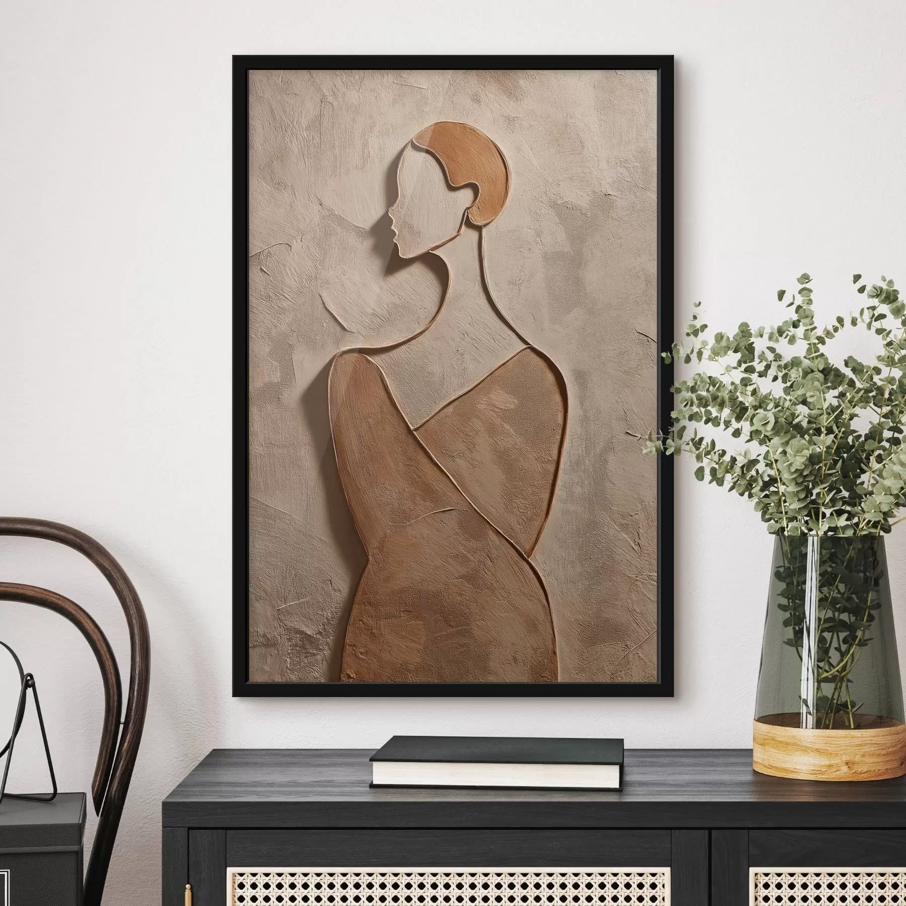 Fototapetes Abstraktā sievietes seja f45396