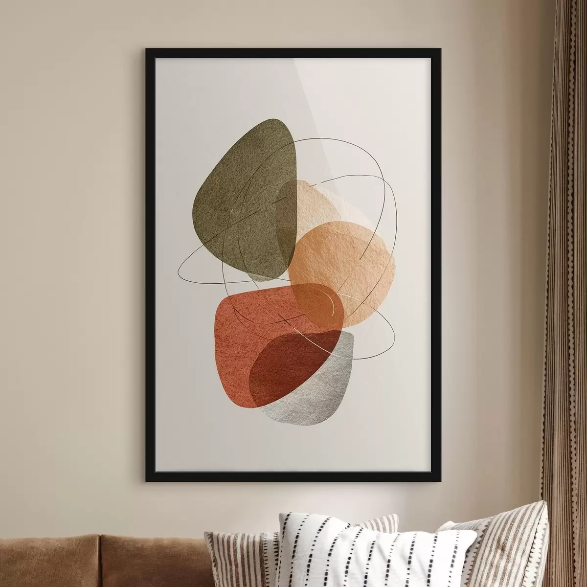 Plakāts Daudzkrāsaina abstrakcija f45398