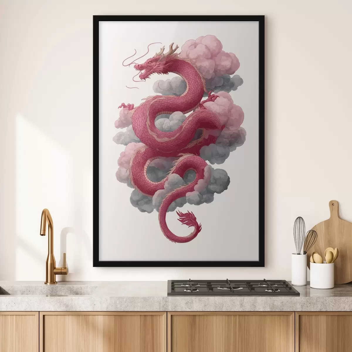 Plakāts Pūķis ķīniešu stilā f45412