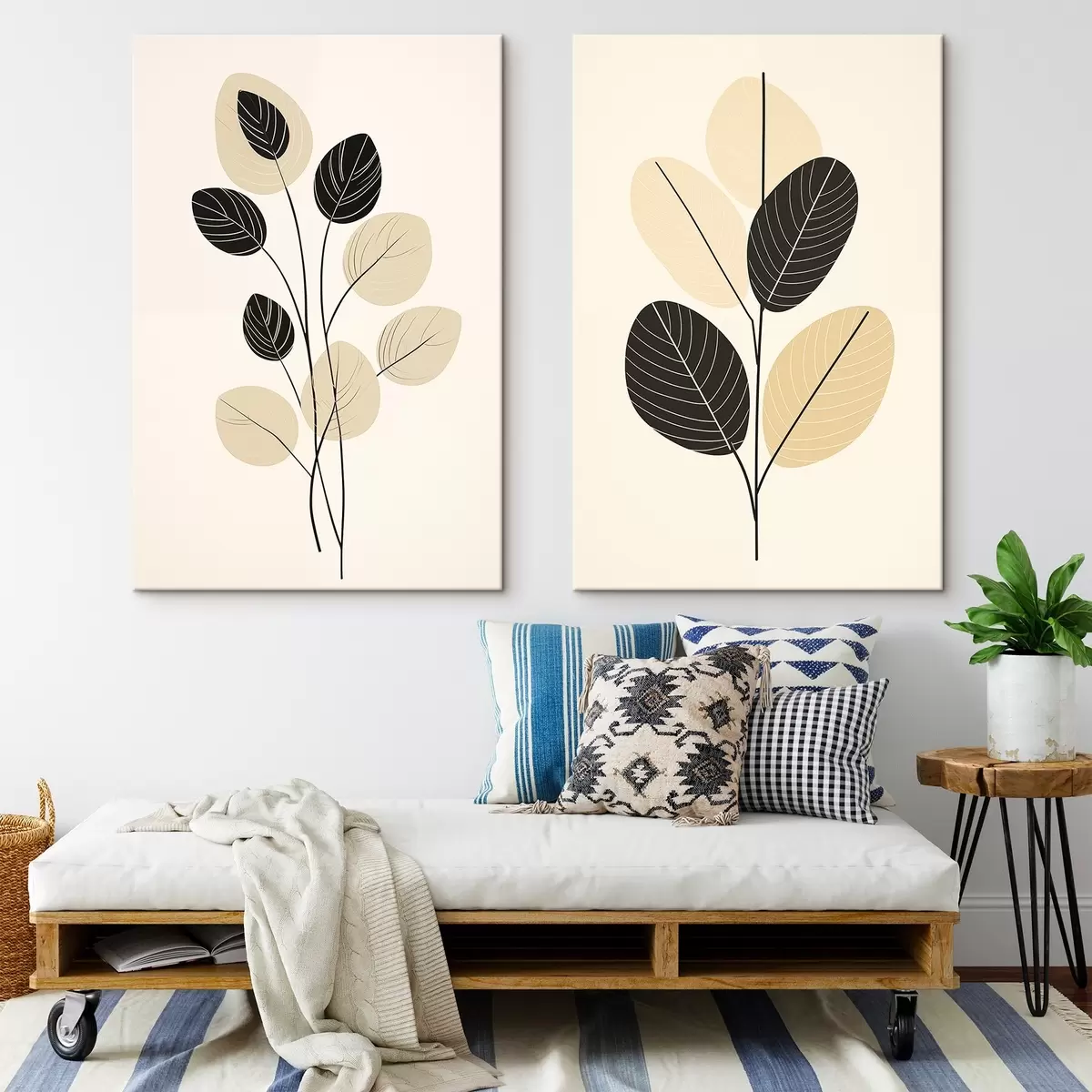 Glezna Abstraktas viļņotas līnijas ar apjomīgu tekstūru un gludām līknēm m00599