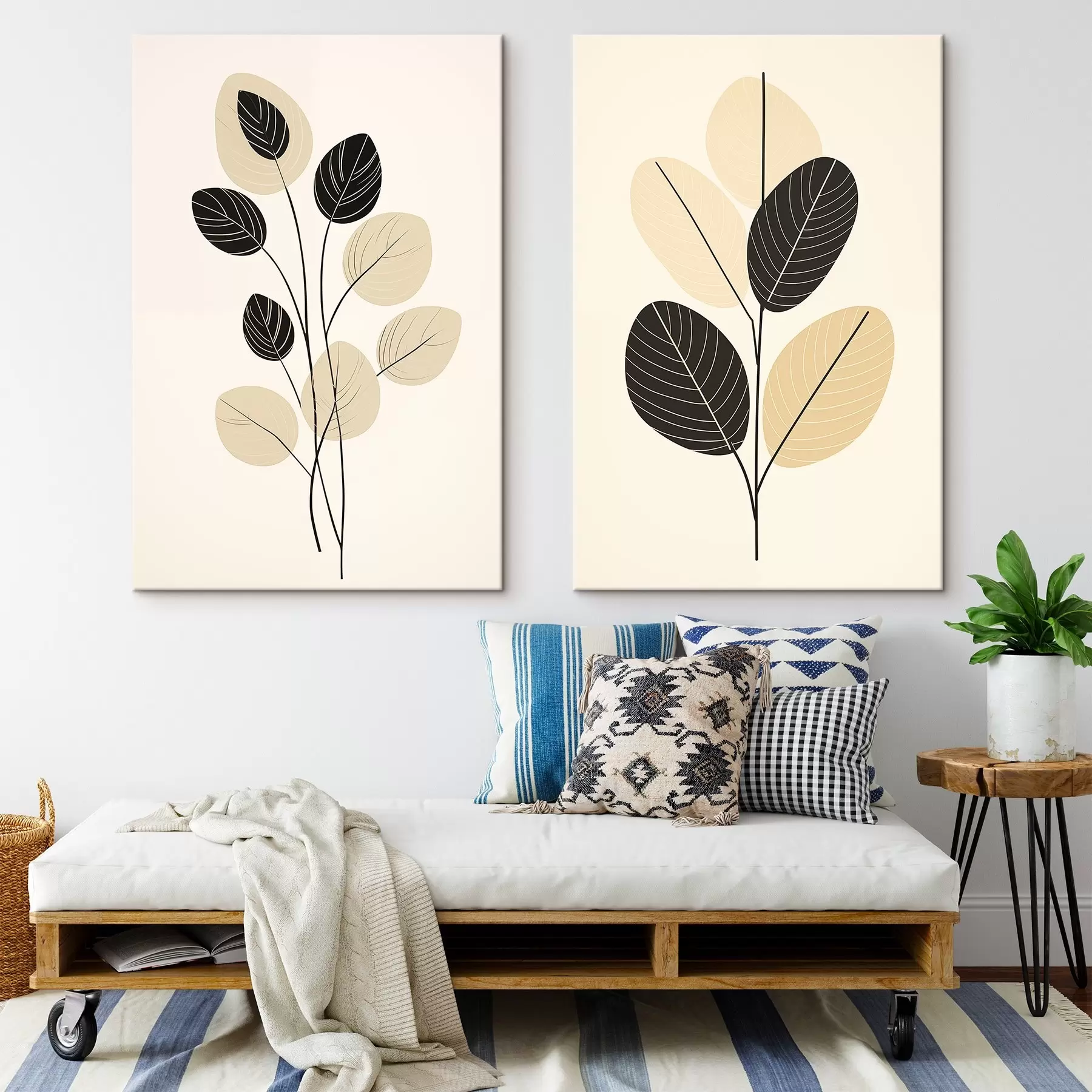 Glezna Abstraktas viļņotas līnijas ar apjomīgu tekstūru un gludām līknēm m00599